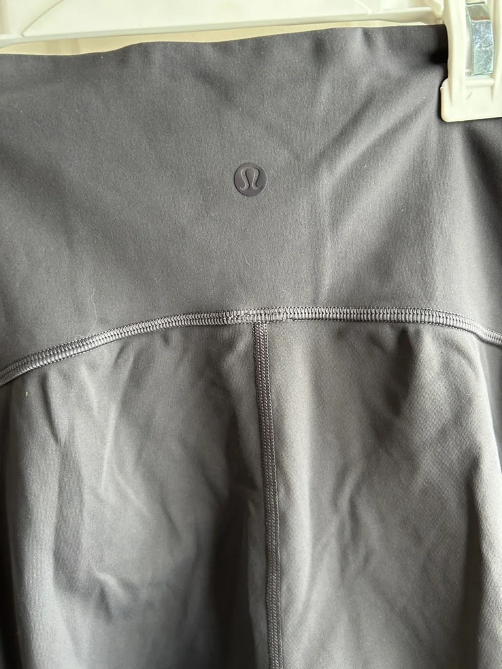 Lululemon Mesh Panel Crop Leggings Size 10 Gray Purple Athleisure Yoga Gym